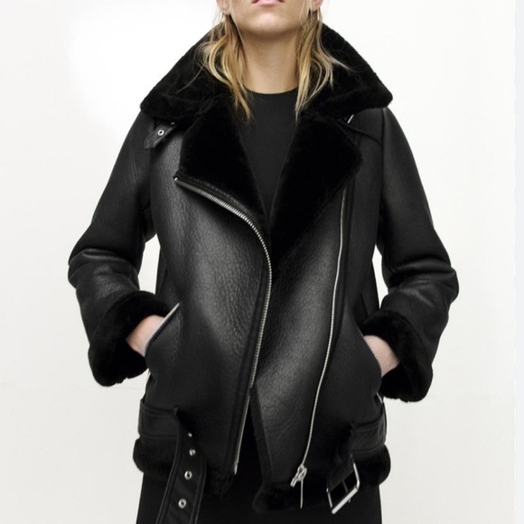 Zara Jackets & Blazers - Zara doubled face biker jacket